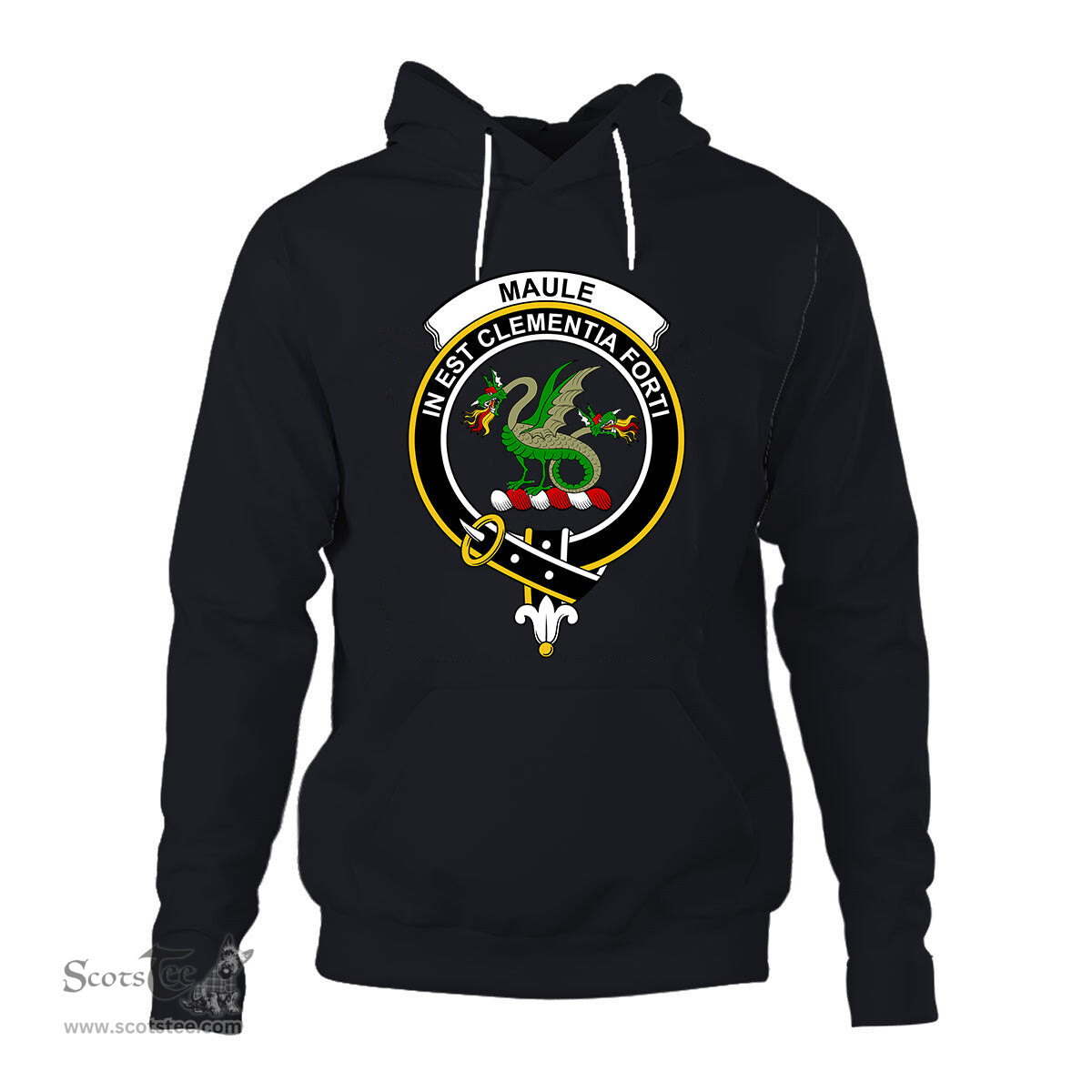 ScotsTee Shop Scottish Maule Clan Tartan Scottish Clans Crest Hoodie