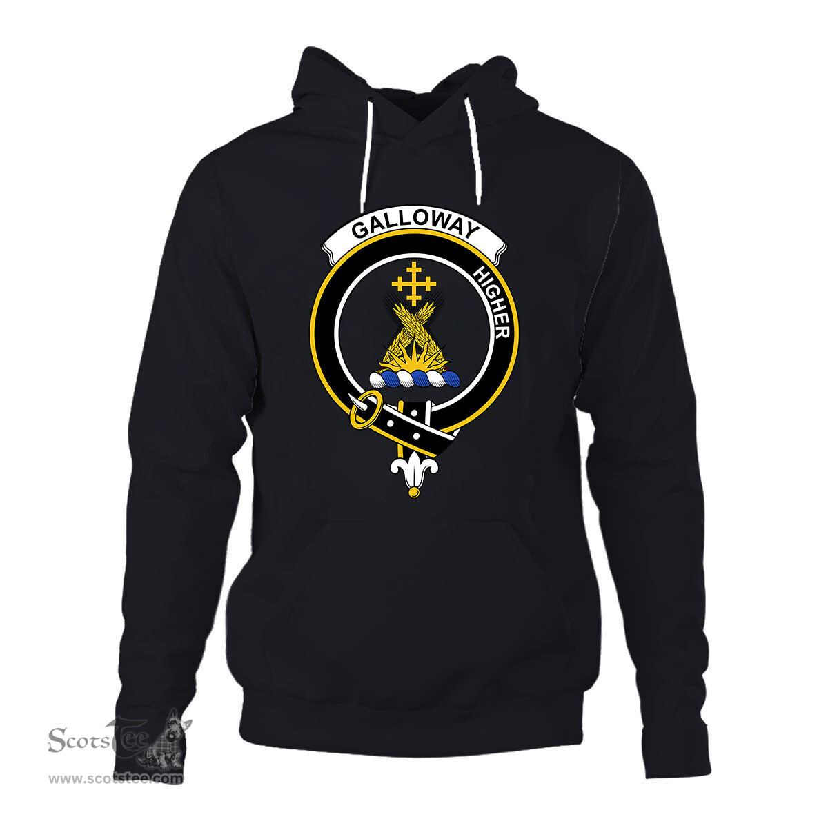 ScotsTee Shop Scottish Galloway Clan Tartan Scottish Clans Crest Hoodie
