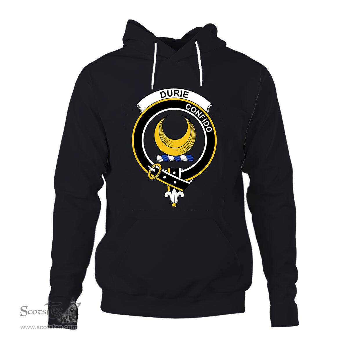ScotsTee Shop Scottish Durie Clan Tartan Scottish Clans Crest Hoodie