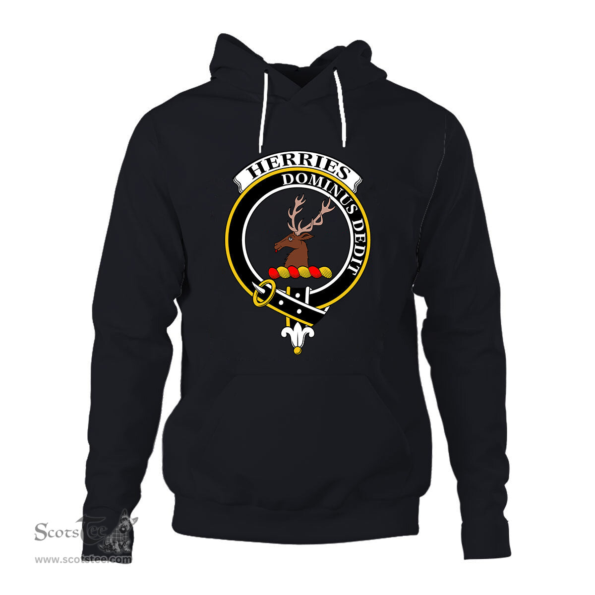 ScotsTee Shop Scottish Herries Clan Tartan Scottish Clans Crest Hoodie