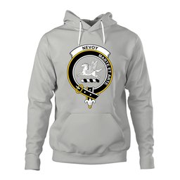 ScotsTee Shop Scottish Nevoy Clan Tartan Scottish Clans Crest Hoodie