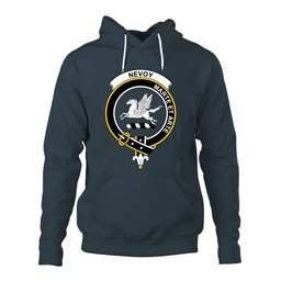 ScotsTee Shop Scottish Nevoy Clan Tartan Scottish Clans Crest Hoodie