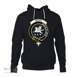 ScotsTee Shop Scottish Nevoy Clan Tartan Scottish Clans Crest Hoodie