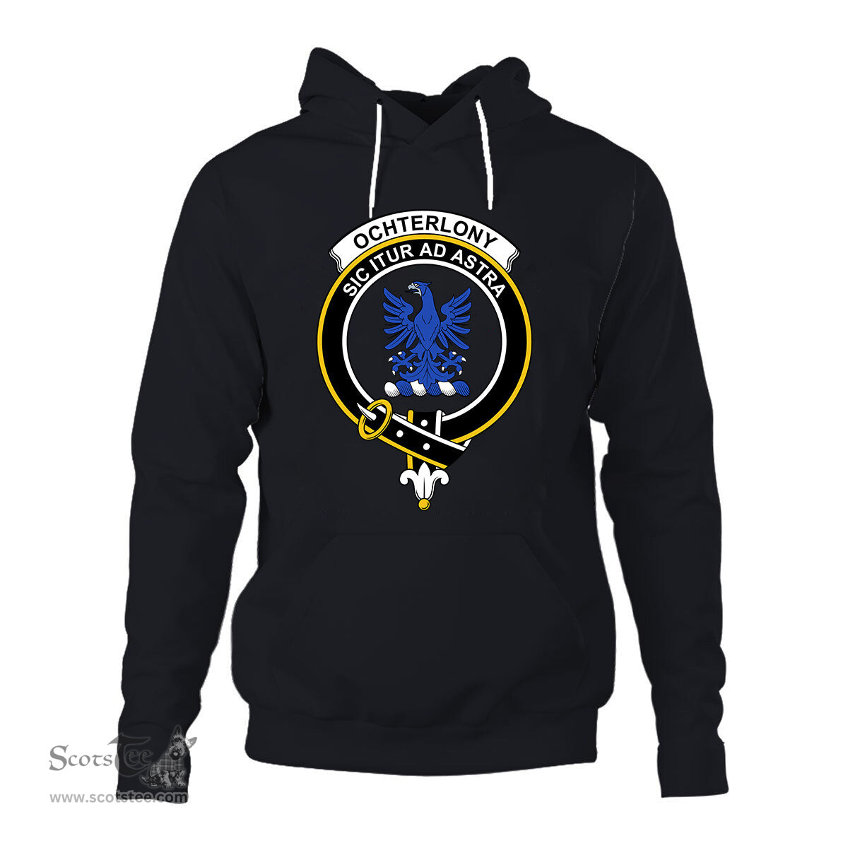 ScotsTee Shop Scottish Ochterlony Clan Tartan Scottish Clans Crest Hoodie