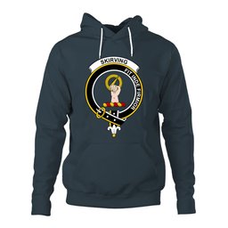 ScotsTee Shop Scottish Skirving Clan Tartan Scottish Clans Crest Hoodie