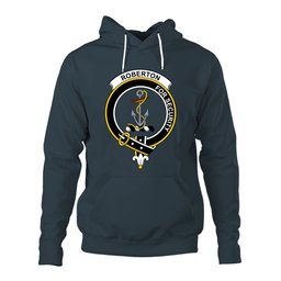 ScotsTee Shop Scottish Roberton Clan Tartan Scottish Clans Crest Hoodie
