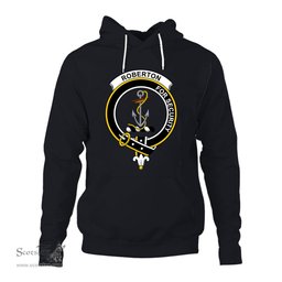 ScotsTee Shop Scottish Roberton Clan Tartan Scottish Clans Crest Hoodie