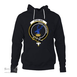 ScotsTee Shop Scottish Stirling of Cadder Present Chief Clan Tartan Scottish Clans Crest Hoodie