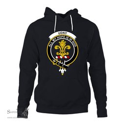 ScotsTee Shop Scottish Udny Clan Tartan Scottish Clans Crest Hoodie