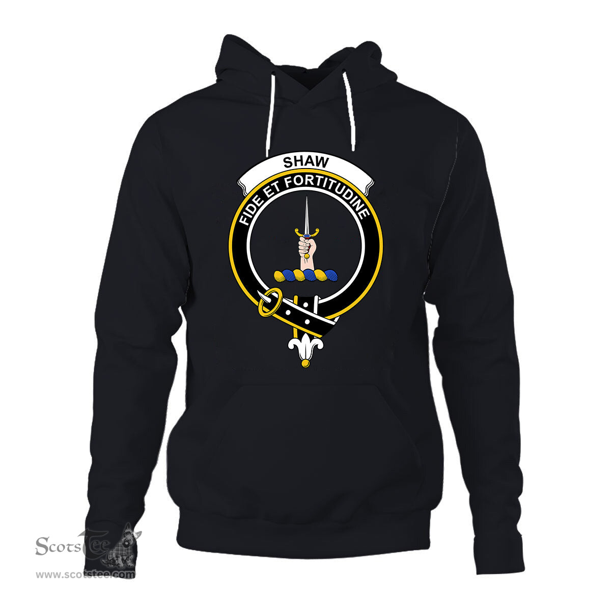 ScotsTee Shop Scottish Shaw Of Tordarroch Clan Tartan Scottish Clans Crest Hoodie