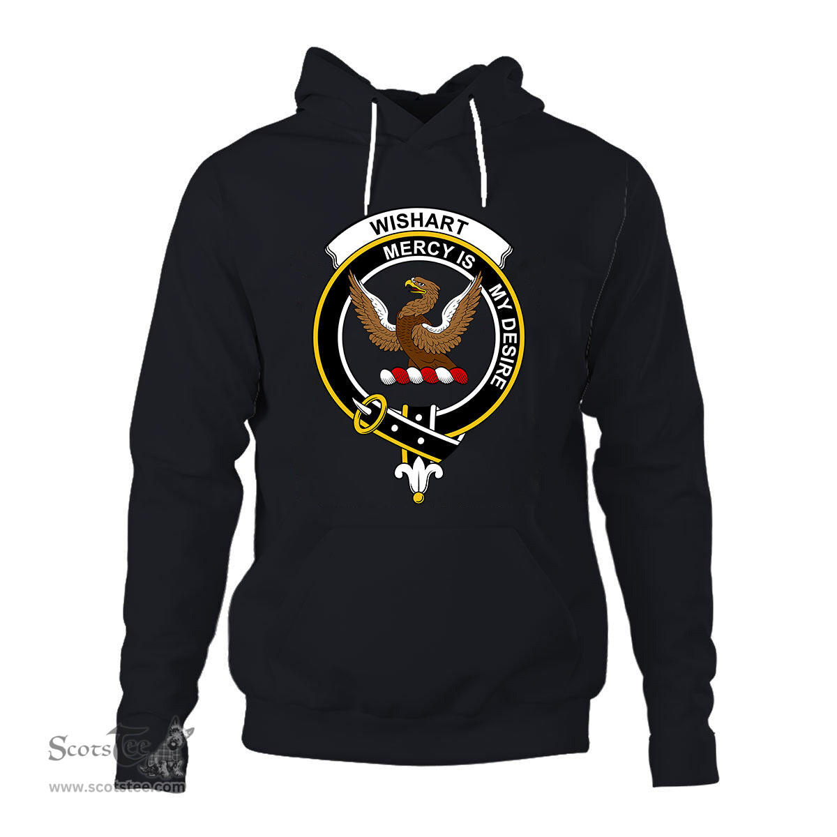 ScotsTee Shop Scottish Wishart Clan Tartan Scottish Clans Crest Hoodie