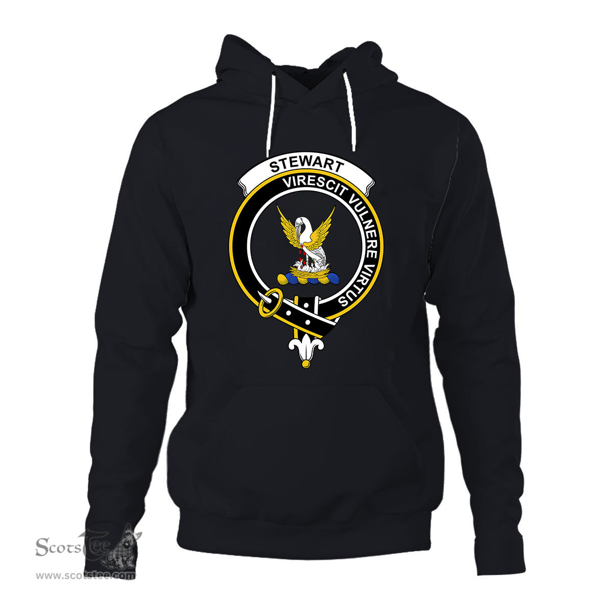 ScotsTee Shop Scottish Stewart High Stewards Clan Tartan Scottish Clans Crest Hoodie