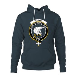 ScotsTee Shop Scottish Norvel (or Norvill) Clan Tartan Scottish Clans Crest Hoodie