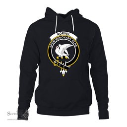 ScotsTee Shop Scottish Norvel (or Norvill) Clan Tartan Scottish Clans Crest Hoodie
