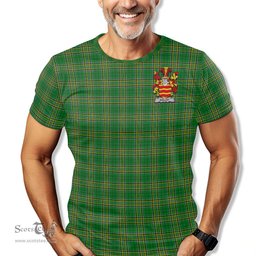 ScotsTee Shop Irish Ballet Coat of Arms Family Crest Ireland T Shirt Irish National Tartan Irish County T Shirt