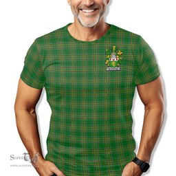 ScotsTee Shop Irish McCartan Coat of Arms Family Crest Ireland T Shirt Irish National Tartan Irish County T Shirt