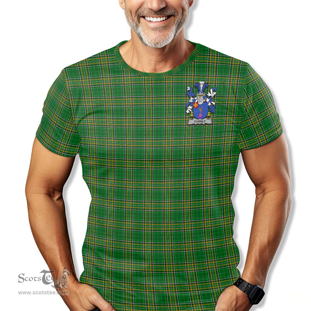 ScotsTee Shop Irish Turnly Coat of Arms Family Crest Ireland T Shirt Irish National Tartan Irish County T Shirt