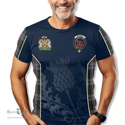 ScotsTee Shop Scottish MacDuff Dress Clan Scottish Crest and Scottish Thistle Sport Tartan T Shirt