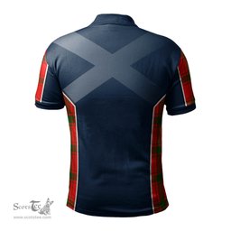 ScotsTee Shop Scottish Darroch Clan Scottish Crest and Scottish Thistle Sport Tartan Polo Shirt