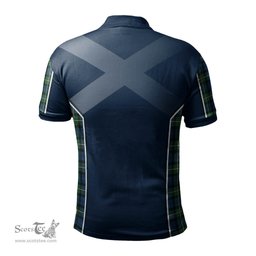 ScotsTee Shop Scottish Forbes Ancient Clan Scottish Crest and Scottish Thistle Sport Tartan Polo Shirt