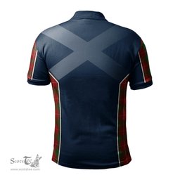 ScotsTee Shop Scottish MacFie Clan Scottish Crest and Scottish Thistle Sport Tartan Polo Shirt