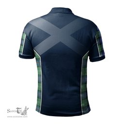 ScotsTee Shop Scottish Sutherland Ancient Clan Scottish Crest and Scottish Thistle Sport Tartan Polo Shirt