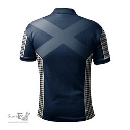 ScotsTee Shop Scottish Shepherd Clan Scottish Crest and Scottish Thistle Sport Tartan Polo Shirt