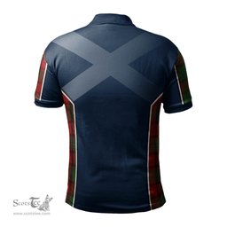 ScotsTee Shop Scottish MacPhail Clan Scottish Crest and Scottish Thistle Sport Tartan Polo Shirt
