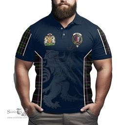 ScotsTee Shop Scottish Boyle (Owen Boyle) Clan Scottish Crest and Scottish Lion Rampant Sport Tartan Polo Shirt