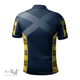 ScotsTee Shop Scottish Barclay Dress Modern Clan Scottish Crest and Scottish Lion Rampant Sport Tartan Polo Shirt