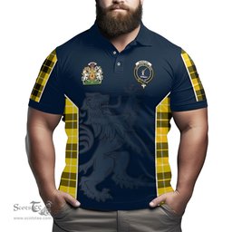ScotsTee Shop Scottish Barclay Dress Modern Clan Scottish Crest and Scottish Lion Rampant Sport Tartan Polo Shirt