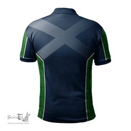 ScotsTee Shop Scottish Don Clan Scottish Crest and Scottish Lion Rampant Sport Tartan Polo Shirt