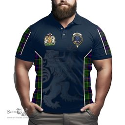 ScotsTee Shop Scottish Forsyth Modern Clan Scottish Crest and Scottish Lion Rampant Sport Tartan Polo Shirt