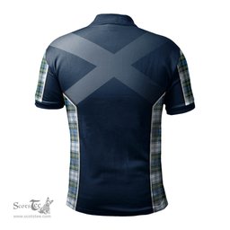 ScotsTee Shop Scottish Campbell Dress Ancient Clan Scottish Crest and Scottish Lion Rampant Sport Tartan Polo Shirt