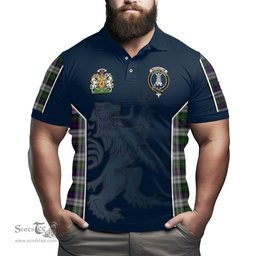 ScotsTee Shop Scottish MacCallum Dress Clan Scottish Crest and Scottish Lion Rampant Sport Tartan Polo Shirt