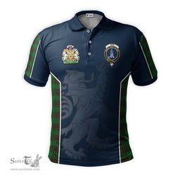 ScotsTee Shop Scottish Ged Clan Scottish Crest and Scottish Lion Rampant Sport Tartan Polo Shirt