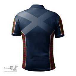 ScotsTee Shop Scottish Skene Modern Clan Scottish Crest and Scottish Lion Rampant Sport Tartan Polo Shirt