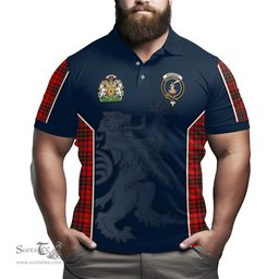 ScotsTee Shop Scottish Matheson Modern Clan Scottish Crest and Scottish Lion Rampant Sport Tartan Polo Shirt
