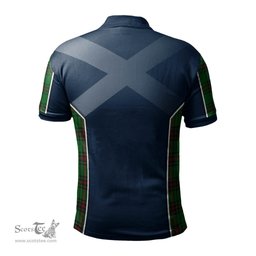ScotsTee Shop Scottish Orrock Clan Scottish Crest and Scottish Lion Rampant Sport Tartan Polo Shirt