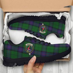 ScotsTee Shop Scottish Armstrong Clan Crest Tartan Sneakers Tartan Casual Shoes