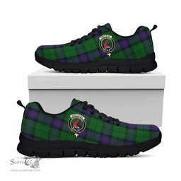 ScotsTee Shop Scottish Armstrong Clan Crest Tartan Sneakers Tartan Casual Shoes