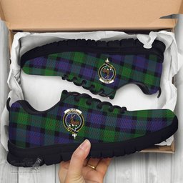 ScotsTee Shop Scottish Blair Clan Crest Tartan Sneakers Tartan Casual Shoes