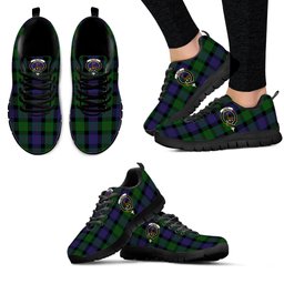 ScotsTee Shop Scottish Blair Clan Crest Tartan Sneakers Tartan Casual Shoes