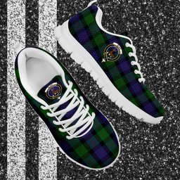 ScotsTee Shop Scottish Blair Clan Crest Tartan Sneakers Tartan Casual Shoes