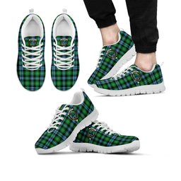 ScotsTee Shop Scottish Arbuthnot Ancient Clan Crest Tartan Sneakers Tartan Casual Shoes