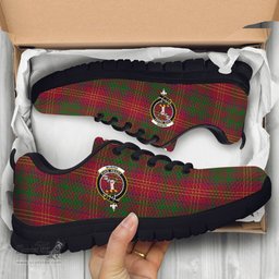 ScotsTee Shop Scottish Burns Clan Crest Tartan Sneakers Tartan Casual Shoes