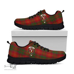 ScotsTee Shop Scottish Burns Clan Crest Tartan Sneakers Tartan Casual Shoes