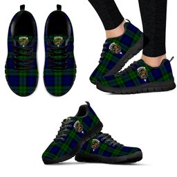 ScotsTee Shop Scottish Bannatyne Clan Crest Tartan Sneakers Tartan Casual Shoes