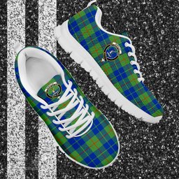 ScotsTee Shop Scottish Barclay Hunting Ancient Clan Crest Tartan Sneakers Tartan Casual Shoes