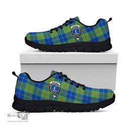 ScotsTee Shop Scottish Barclay Hunting Ancient Clan Crest Tartan Sneakers Tartan Casual Shoes